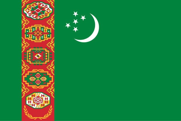 Vlag Turkmenistan, Vlag Turkmenistan