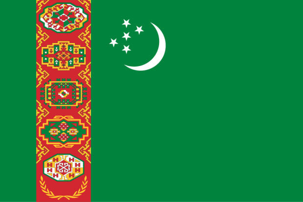 Vlag Turkmenistan