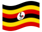Geanimeerde vlag Oeganda