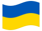 Geanimeerde vlag Oekraïne