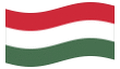 Geanimeerde vlag Hongarije
