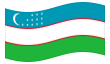 Geanimeerde vlag Oezbekistan