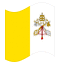 Geanimeerde vlag Vaticaanstad / Vaticaanstad