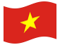 Geanimeerde vlag Vietnam
