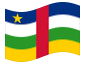 Geanimeerde vlag Centraal-Afrikaanse Republiek