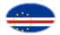 Kaapverdië-Vlag als ovaal vignet