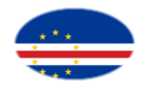 Kaapverdië-Vlag als ovaal vignet
