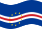 Zwaaien Kaapverdië vlag statisch