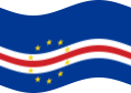 Zwaaien Kaapverdië vlag statisch