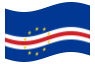 Kaapverdië-Vlag zwaaien