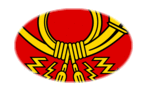Deutsche Bundespost (dienstvlag van 1950 tot 1994)-Vlag als ovaal vignet