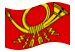 Deutsche Bundespost (dienstvlag van 1950 tot 1994)-Vlag zwaaien