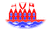 Heiligenhafen-Vlag als ovaal vignet