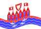 Zwaaien Heiligenhafen vlag statisch
