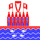Heiligenhafen-Vlag vierkant