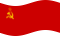 Zwaaien Sovjet-Unie vlag statisch