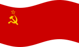Zwaaien Sovjet-Unie vlag statisch