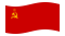 Sovjet-Unie-Vlag zwaaien