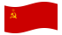 Sovjet-Unie-Vlag zwaaien