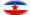 Joegoslavië-Vlag als ovaal vignet