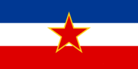 Joegoslavië-Vlag rechthoekig