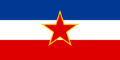 Joegoslavië-Vlag rechthoekig