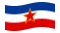 Joegoslavië-Vlag zwaaien
