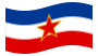 Joegoslavië-Vlag zwaaien