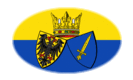 Essen-Vlag als ovaal vignet