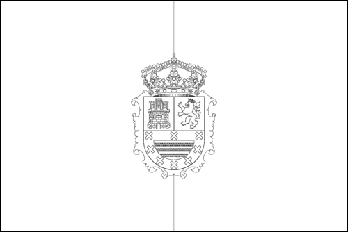 Omtrek van de vlag van Fuerteventura om in te kleuren
