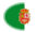 Fuerteventura-Vlag als ovaal vignet