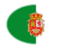 Fuerteventura-Vlag als ovaal vignet