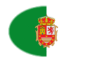 Fuerteventura-Vlag als ovaal vignet