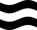 Zwaaien West-Pruisen (Pruisische provincie) vlag statisch