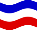 Zwaaien Sleeswijk-Holstein (Pruisische provincie) vlag statisch