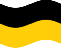 Zwaaien Saksen (Pruisische provincie) vlag statisch